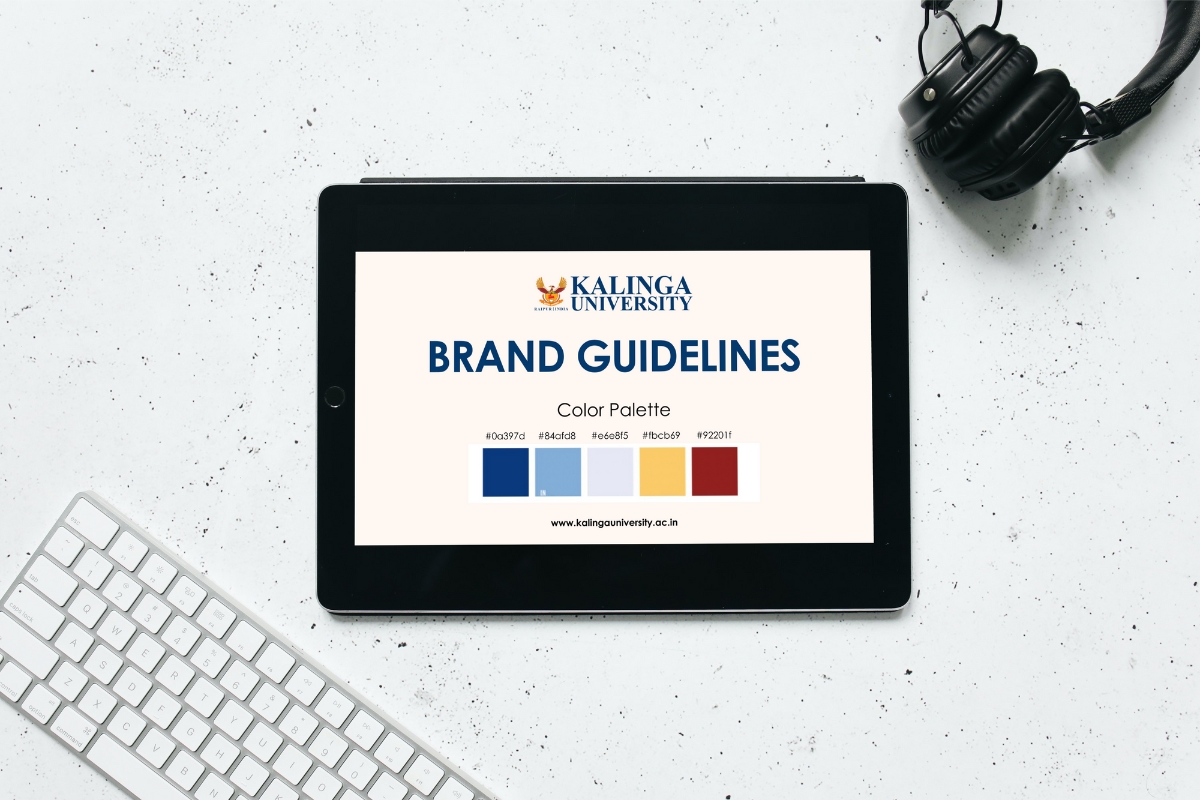 Branding Guidelines of Kalinga University KU brand logo digital marketing case studies
